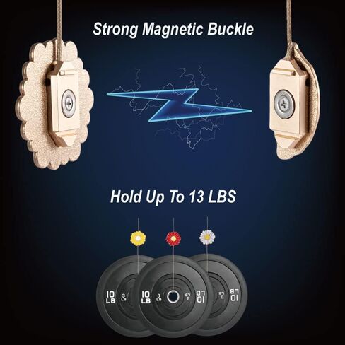 INSFITY ستائر مغناطيسية معدنية بوزن 13 رطل (كحد أقصى) 2 عبوة باللون الأحمر، بطول 4-18 بوصة قابلة للتعديل من المينا على شكل زهرة الأقحوان in Kuwait