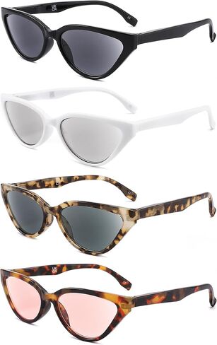 IVNUOYI 4 Pack Reading Glasses Blue Light Blocking Readers for Women,UV400 Protection Retro Cat Eye Computer Eyeglasses in Kuwait