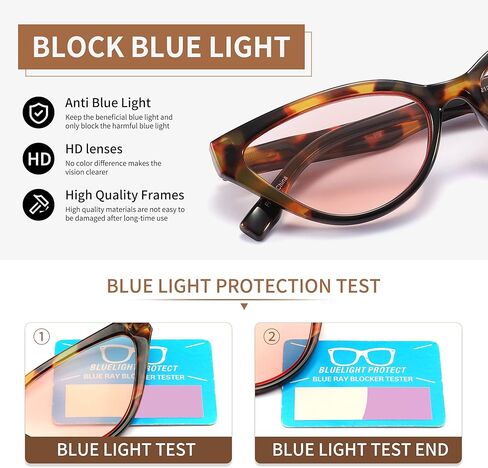 IVNUOYI 4 Pack Reading Glasses Blue Light Blocking Readers for Women,UV400 Protection Retro Cat Eye Computer Eyeglasses in Kuwait
