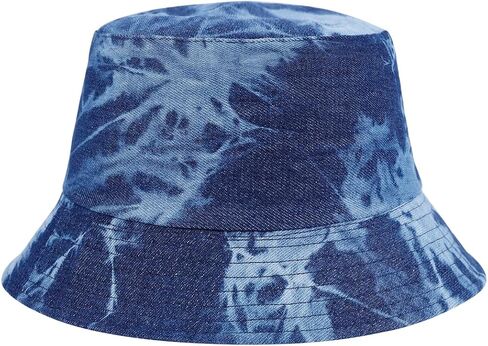 MILAKOO Unisex Demin Bucket Hat Washed Jean Fisherman Cap for Women Wide Brim Lightweight Packable in Saudi Arabia