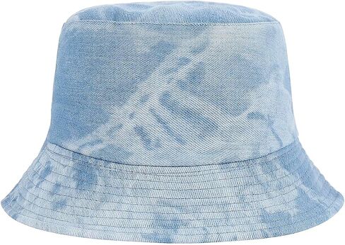 MILAKOO Unisex Demin Bucket Hat Washed Jean Fisherman Cap for Women Wide Brim Lightweight Packable in Saudi Arabia
