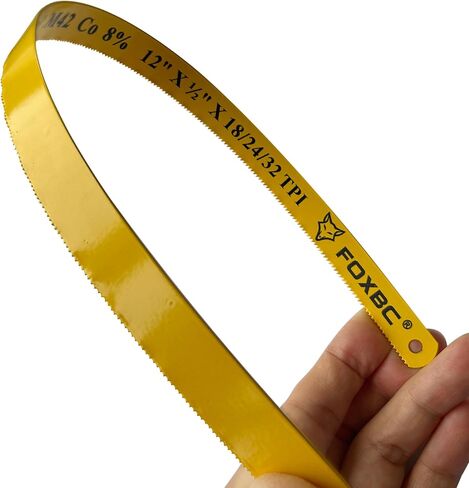 FOXBC 12 inch Hacksaw Blade 18/24/32 TPI Variable Teeth, Bi-Metal M42 Metal Cutting, 10-Pack in Kuwait