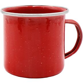 Grip 12oz Enamel Coffee Mug - Impact Resistant - Dishwasher Safe Enamel Finish - Great for Campsite, Tailgates, Picnics, BBQs (Blue)