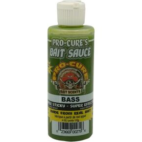 Pro-Cure Bass Bait Sauce, 4 Ounce, Green
