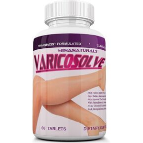 MINANATURALS VARICOSOLVE The Natural Supplement for Leg Veins. 60 Tablets in Saudi Arabia