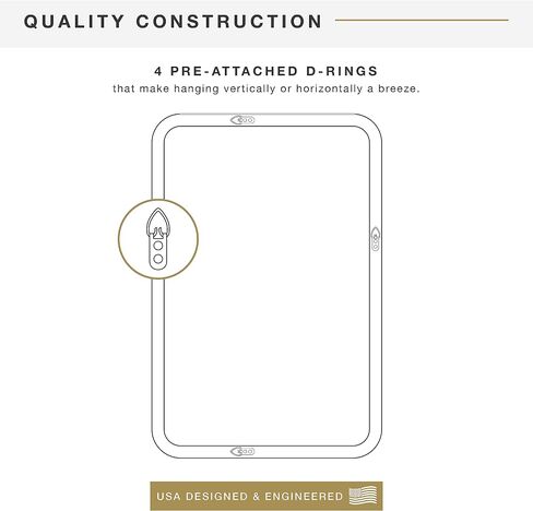 MCS Natural Wood Seagrass Wall Mirror, 24 x 36 Inch, Natural Wood Grain in Saudi Arabia
