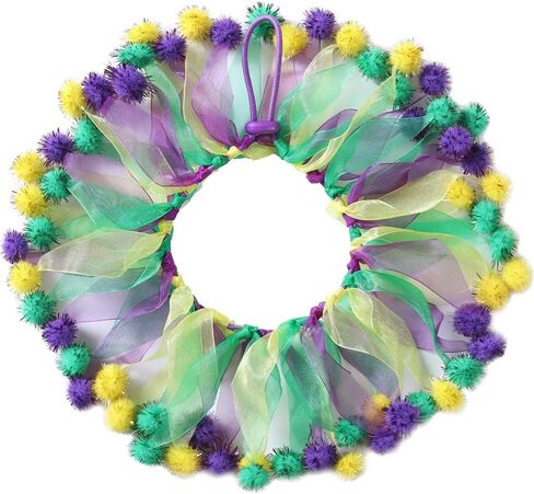 Christmas Pet Collar Ornaments Purple Yellow Green Collar Adjustable Holiday Dress for Cat and Dog (A-S(30CM)) in Saudi Arabia