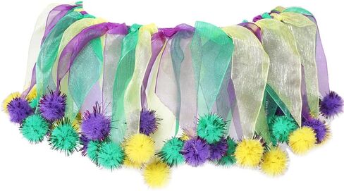 Christmas Pet Collar Ornaments Purple Yellow Green Collar Adjustable Holiday Dress for Cat and Dog (A-S(30CM)) in Saudi Arabia