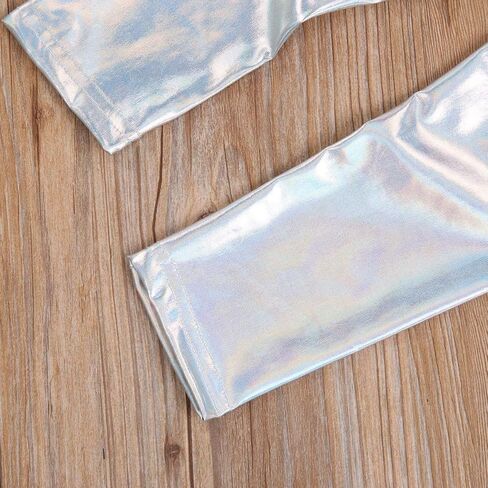 BOEBNOZCV طفل رضيع الفتيات مخطط جرس أسفل وتتسابق الأصفر المحاصيل قميص علوي + السراويل مضيئة ملابس الصيف مجموعة in Kuwait