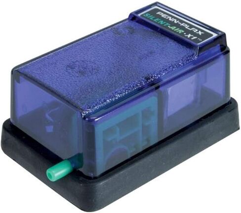 Penn-PLAX Silent-Air X1 Aquarium Air Pump – Ultra Quiet and Reliable – Single Outlet – Great for Fish Tanks Up to 10 Gallons in Saudi Arabia