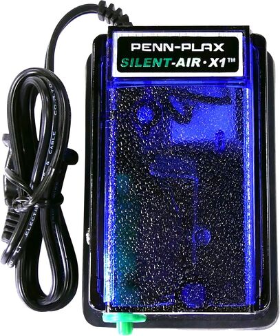 Penn-PLAX Silent-Air X1 Aquarium Air Pump – Ultra Quiet and Reliable – Single Outlet – Great for Fish Tanks Up to 10 Gallons in Saudi Arabia