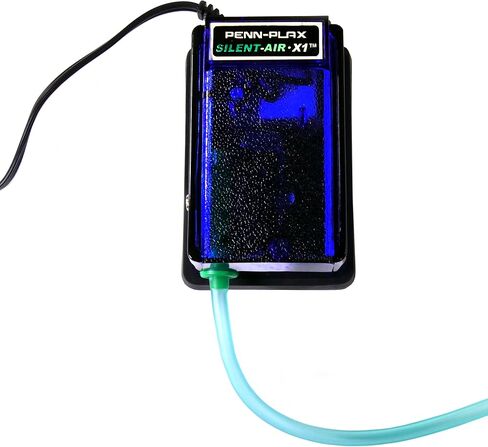Penn-PLAX Silent-Air X1 Aquarium Air Pump – Ultra Quiet and Reliable – Single Outlet – Great for Fish Tanks Up to 10 Gallons in Saudi Arabia