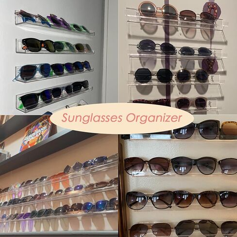 YFEEN 4Pack Clear Acrylic Shelf Vinyl Record Shelf Wall Mount,15 INCH Acrylic Record Album Holder Shelves,Floating Book Shelves for Kids Room in Kuwait