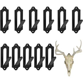 ZENFUN 12 Packs Mount Skull Hanger, Deer Skull Hanger, European Style Deer Head Hangers, Mount Bracket Wall Mount, Skull Hooker with Simple Easy Installation Kits, Antler Mounting Kit for Antelope in Saudi Arabia