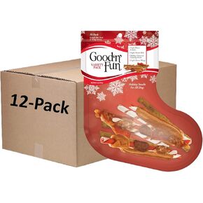 مجموعة متنوعة للعطلات من Good'n'Fun، علبة واحدة مكونة من 12 عبوة فردية مكونة من 10 قطع من مجموعة متنوعة من Good 'n' Fun للعطلات، وجبات خفيفة للعطلات لجميع الكلاب، P-94167 in Kuwait