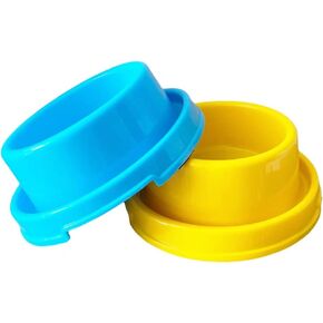 تيسون وعاء طعام مرتفع للكلاب والقطط والجراء بتصميم دائري مضاد للانسكاب وملون ومضاد للنمل، وعاء طعام للحيوانات الصغيرة in Kuwait