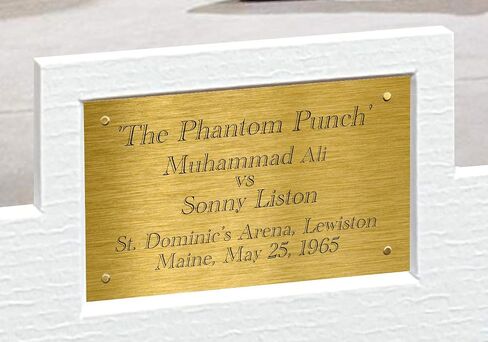12x8 A4 'THE PHANTOM PUNCH' Muhammed Ali vs Sonny Liston Signed Autographed Boxing Photo Photograph Picture Frame Gift in Saudi Arabia