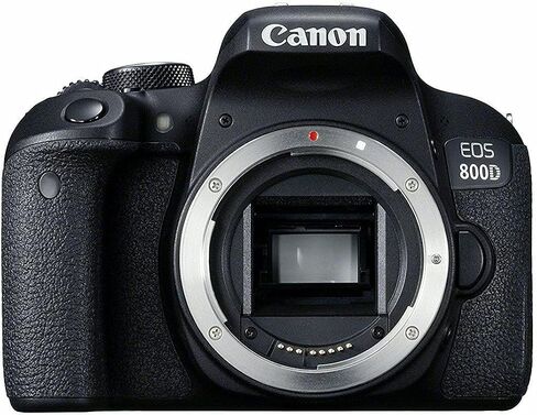 Canon EOS Rebel 800D / T7i DSLR Camera (Body Only) + 64GB Memory Card + Case + Card Reader + Flex Tripod + Hand Strap + Cap Keeper + Memory Wallet + Cleaning Kit (Renewed) in Saudi Arabia