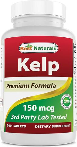Best Naturals Kelp Supplement 150 Mcg Tablet, 300 Count in Saudi Arabia