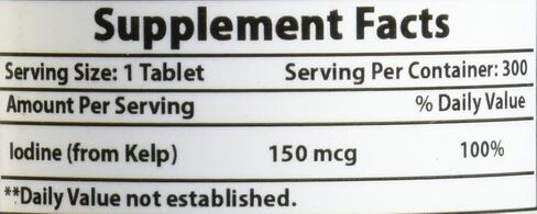 Best Naturals Kelp Supplement 150 Mcg Tablet, 300 Count in Saudi Arabia