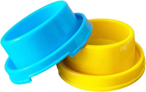 تيسون وعاء طعام مرتفع للكلاب والقطط والجراء بتصميم دائري مضاد للانسكاب وملون ومضاد للنمل، وعاء طعام للحيوانات الصغيرة in Kuwait