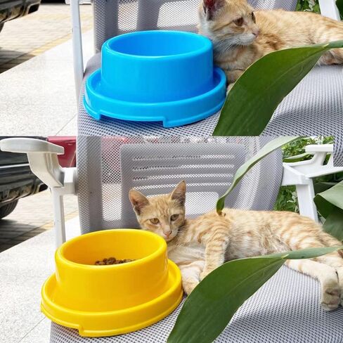 تيسون وعاء طعام مرتفع للكلاب والقطط والجراء بتصميم دائري مضاد للانسكاب وملون ومضاد للنمل، وعاء طعام للحيوانات الصغيرة in Kuwait