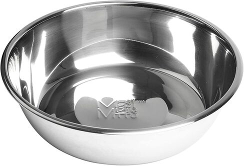 Messy Mutts Stainless Steel Bowl | Fits Messy Mutts Large Silicone Bowl Holders and Large Silicone Lids (Sold Separately) | Dog Food, Water Bowl | 3 Cup (Large) in Saudi Arabia