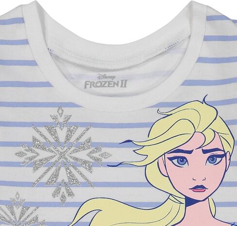 Disney Frozen Princess Anna Elsa Baby Girls T-Shirt and Shorts Outfit Set Infant to Little Kid in Saudi Arabia