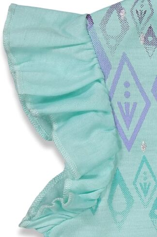 Disney Frozen Princess Anna Elsa Baby Girls T-Shirt and Shorts Outfit Set Infant to Little Kid in Saudi Arabia