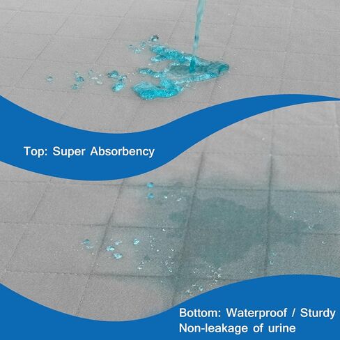 وسادات تبول للكلاب قابلة للغسل، عبوتان من وسادات الجراء مقاس 45.72 سم × 60.96 سم، مستلزمات الكلاب الأليفة، وسادات الجراء، وسادات تدريب الحيوانات الأليفة، وسادة إنجاب فائقة الامتصاص للبول، وسادات تدريب مضادة للانزلاق لركن لعب الكلاب، والقفص، والأريكة in Kuwait