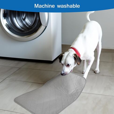 وسادات تبول للكلاب قابلة للغسل، عبوتان من وسادات الجراء مقاس 45.72 سم × 60.96 سم، مستلزمات الكلاب الأليفة، وسادات الجراء، وسادات تدريب الحيوانات الأليفة، وسادة إنجاب فائقة الامتصاص للبول، وسادات تدريب مضادة للانزلاق لركن لعب الكلاب، والقفص، والأريكة in Kuwait