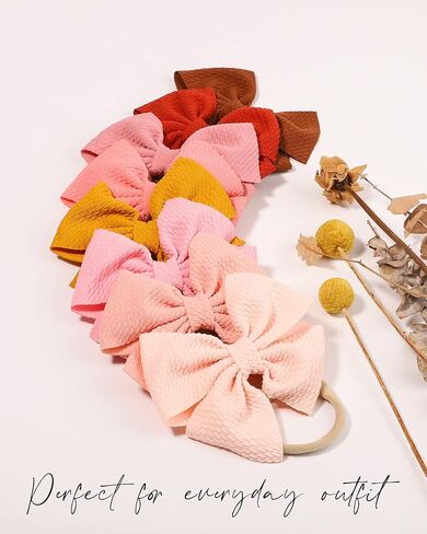 60 قطعة طفلة Headbands الطفل فيونكات شعر Headbands لينة النايلون العصابات الشعر إكسسوارات الشعر للأطفال حديثي الولادة طفل الفتيات الرضع in Kuwait