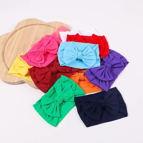 60 قطعة طفلة Headbands الطفل فيونكات شعر Headbands لينة النايلون العصابات الشعر إكسسوارات الشعر للأطفال حديثي الولادة طفل الفتيات الرضع in Kuwait