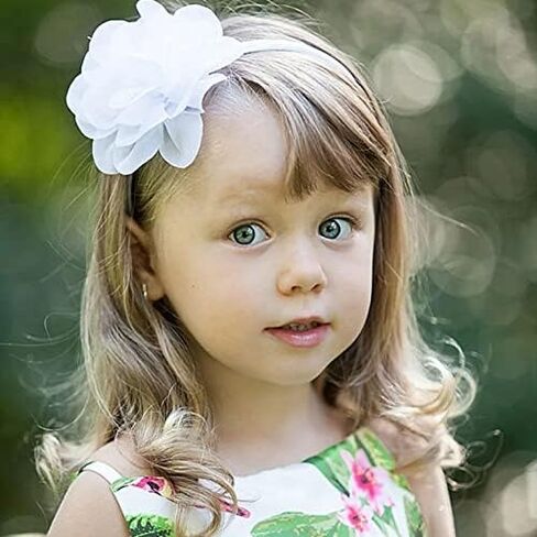 30 قطعة من عصابات الرأس للفتيات من DED، أربطة رأس ناعمة من الشيفون على شكل زهرة، إكسسوارات للشعر لحديثي الولادة والرضع والأطفال الصغار in Kuwait