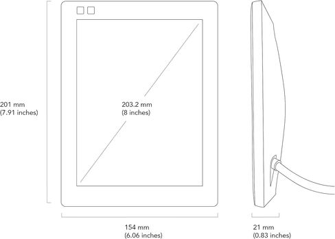 Nixplay Smart Digital Picture Frame I 8 inch I Black I WiFi I Shared Family Playlists I Mobile App, Email I Preload Content for a Gifted Frame in Saudi Arabia