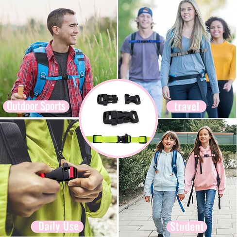 Sternum Straps For Backpacks 1-pack,Adjustable Chest Strap with Emergency Whistle Buckle Suitable for Universal Outdoor Fabric Backpack Straps(Blue) in Kuwait