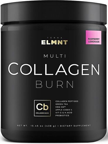 Super Collagen Burn - Premium Collagen Powder for Women Weight & Beauty w. Apple C Vinegar, Probiotics, KSM66, Green Tea, VIT C & Biotin - Ultra Pure Multi Collagen Protein Supplement (Pink Lemonade) in Saudi Arabia
