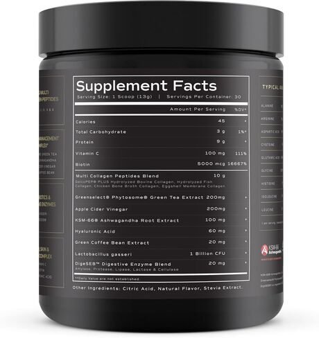 Super Collagen Burn - Premium Collagen Powder for Women Weight & Beauty w. Apple C Vinegar, Probiotics, KSM66, Green Tea, VIT C & Biotin - Ultra Pure Multi Collagen Protein Supplement (Pink Lemonade) in Saudi Arabia
