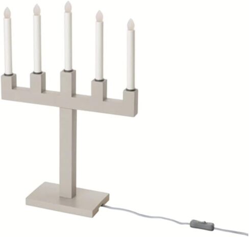 IKEA FULLTALIG Candlestick, set of 3 Powder Coating Black Aluminum Candlestick Holder for taper candles, Table Romantic for Wedding, Birthday, Dinner Home & Bar Decorative (No LED Candle Included) in Saudi Arabia