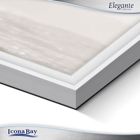 Icona Bay 5x7 Silver Picture Frame, Contemporary Photo Frame 5 x 7, Wall Mount or Table Top, Elegante Collection in Saudi Arabia