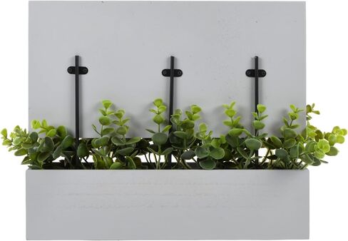 3-Opening Thankful Faux Eucalyptus Planter Clip Frame Collage in Gray, Holds (3) 4x6 Photos in Saudi Arabia