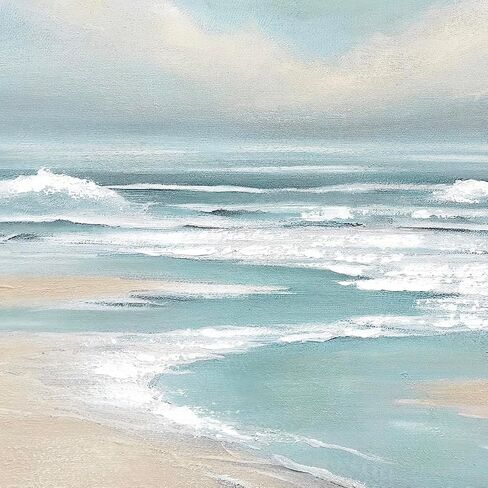 Sea and Cloud Wall Art framed Painting hand painted gallery wrapped canvas for Living room Bedroom Office Lounge 48 X 32 inch in Saudi Arabia