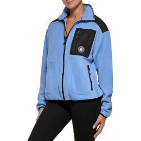 DKNY Women's Sport Full Zip Hybrid Polar Fleece Jacket in Saudi Arabia