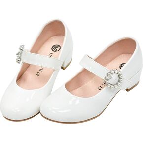 Girls Dress Shoes Mary Jane Shoes for Girls Wedding Flower Girl Shoes Princess Party School Shoes Low Heel Flats for Little/Big Kids in Kuwait