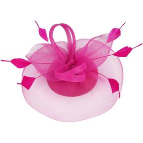 قبعات ABOOFAN Fascinator للنساء لحفلات الشاي وعصابة رأس وأغطية رأس لحفلات الزفاف وحفلات الكوكتيل والهالوين باللون الأسود