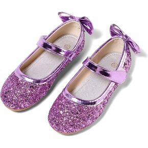 أحذية YIBLBOX للفتيات اللامعة باليه المسطحة Mary Jane Sparkle Princess Dress للأطفال الصغار in Kuwait