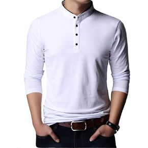 YTD Mens Summer Slim Fit Pure Color Short Sleeve Polo Casual T-Shirts