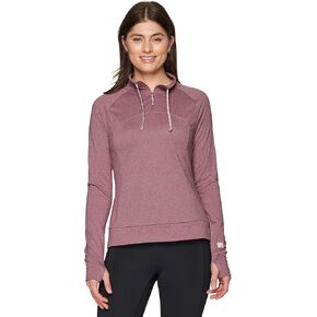 تي شيرت نسائي من Avalanche ذو رقبة وهمية وأكمام طويلة وسحاب علوي 1/4 in Kuwait