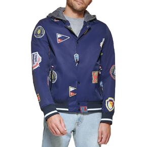 Tommy Hilfiger Men's Fashion Bomber with Attached Jersey Hood in Saudi Arabia