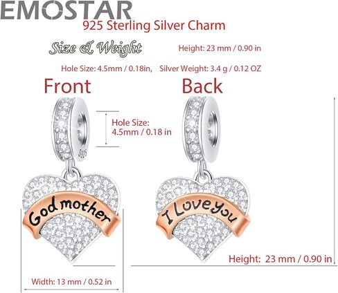 Family Charms, 925 Sterling Silver Mother Father Daughter Son Sister Brother Godmother Goddaughter Nana Grandpa Nephew Husband Wife Aunt Uncle Best Friends,I Love You Dangle,fit European Bracelet in Kuwait